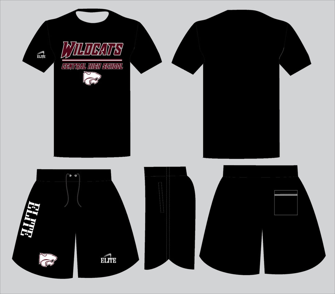 Central Girls Basketball Team - Half Short Set Black