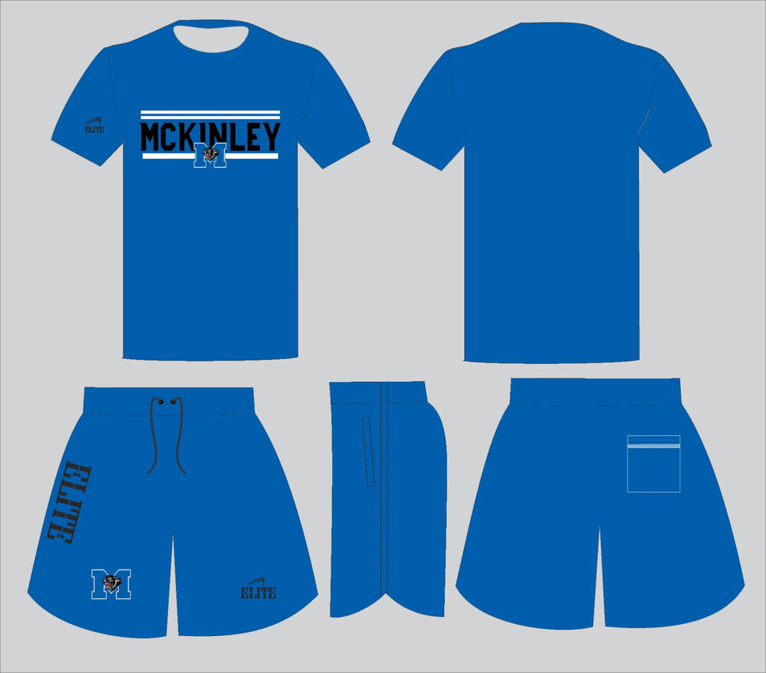 McKinley Boy’s Basketball Team - Half Short Set Blue