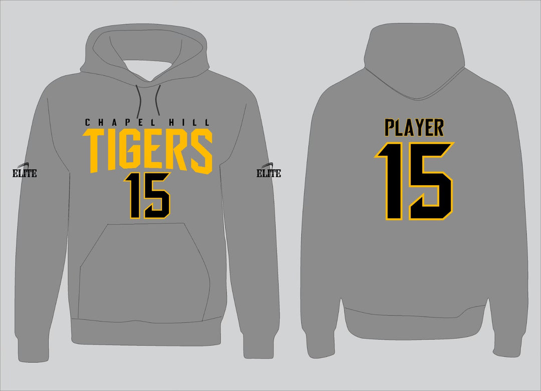 Chapel Hill Tigers Name&Number Hoodie - Grey