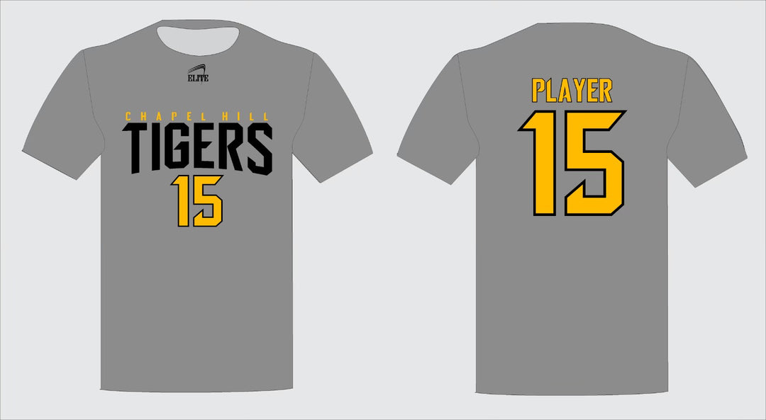 Chapel Hill Tigers Fan Name&Number SS Shirt - Grey