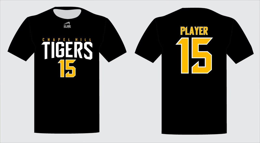 Chapel Hill Tigers Fan Name&Number SS Shirt - Black