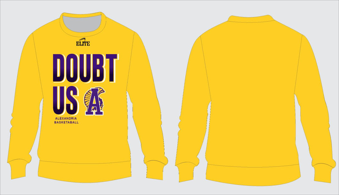 AHS Doubt Us Crewneck Sweatshirt - Yellow
