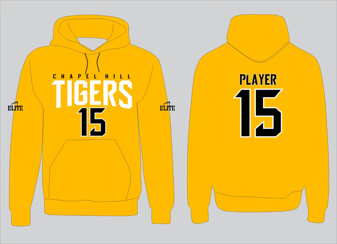 Chapel Hill Tigers Name&Number Hoodie - Yellow