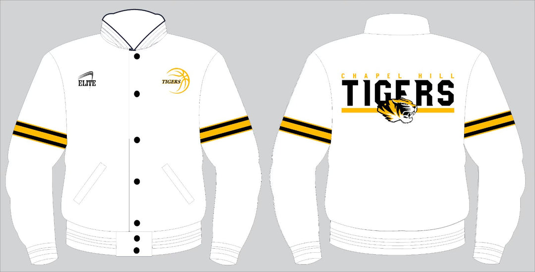 Chapel Hill Tigers - Bomber Jacket - White