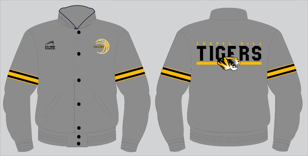 Chapel Hill Tigers - Bomber Jacket - Grey