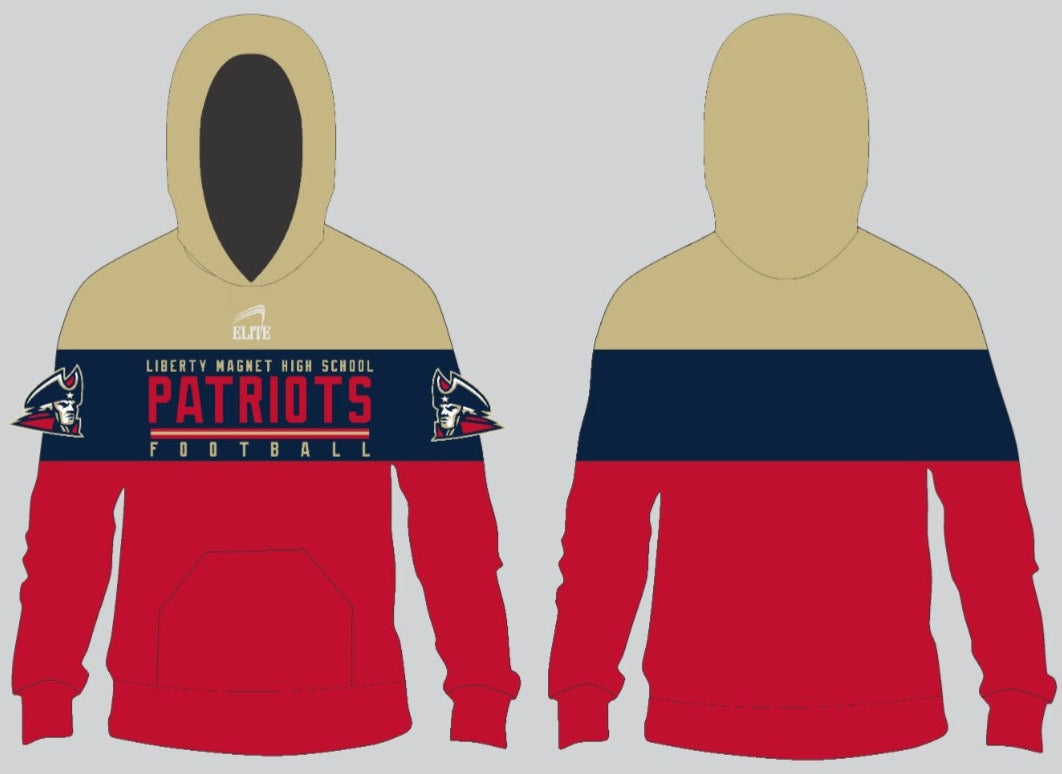 Liberty Football Team - Hoodie Blue/Red