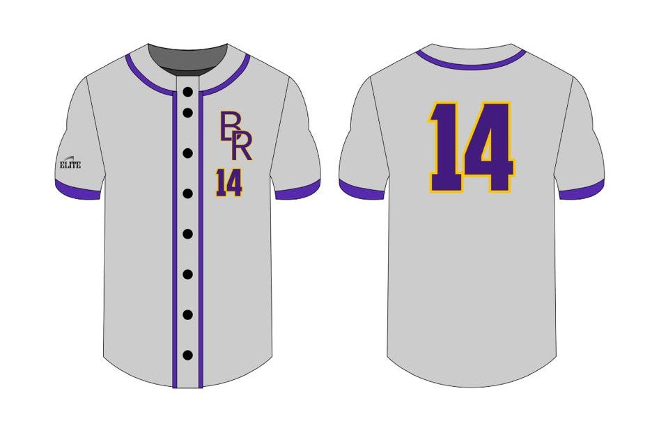 BR Patriot Baseball Team Shop Baseball Jerseys Grey