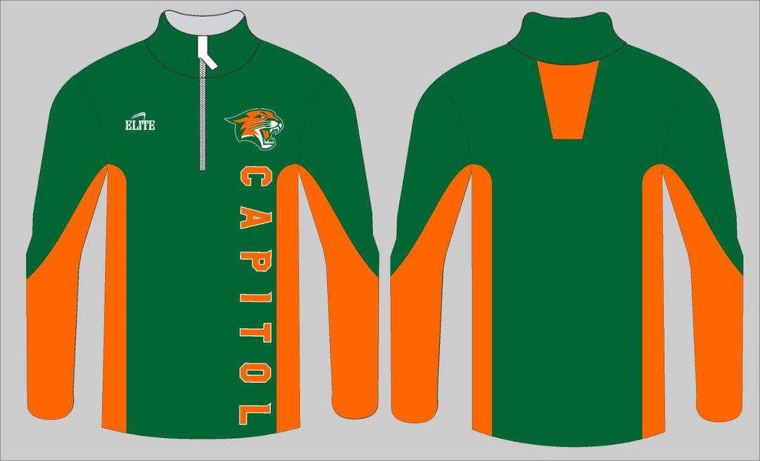 Capitol MS - Half Zip Micro Pullover - Green
