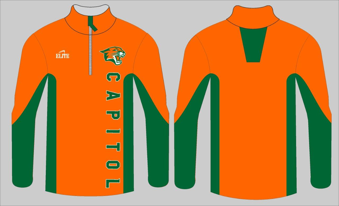 Capitol MS - Half Zip Micro Pullover - Orange