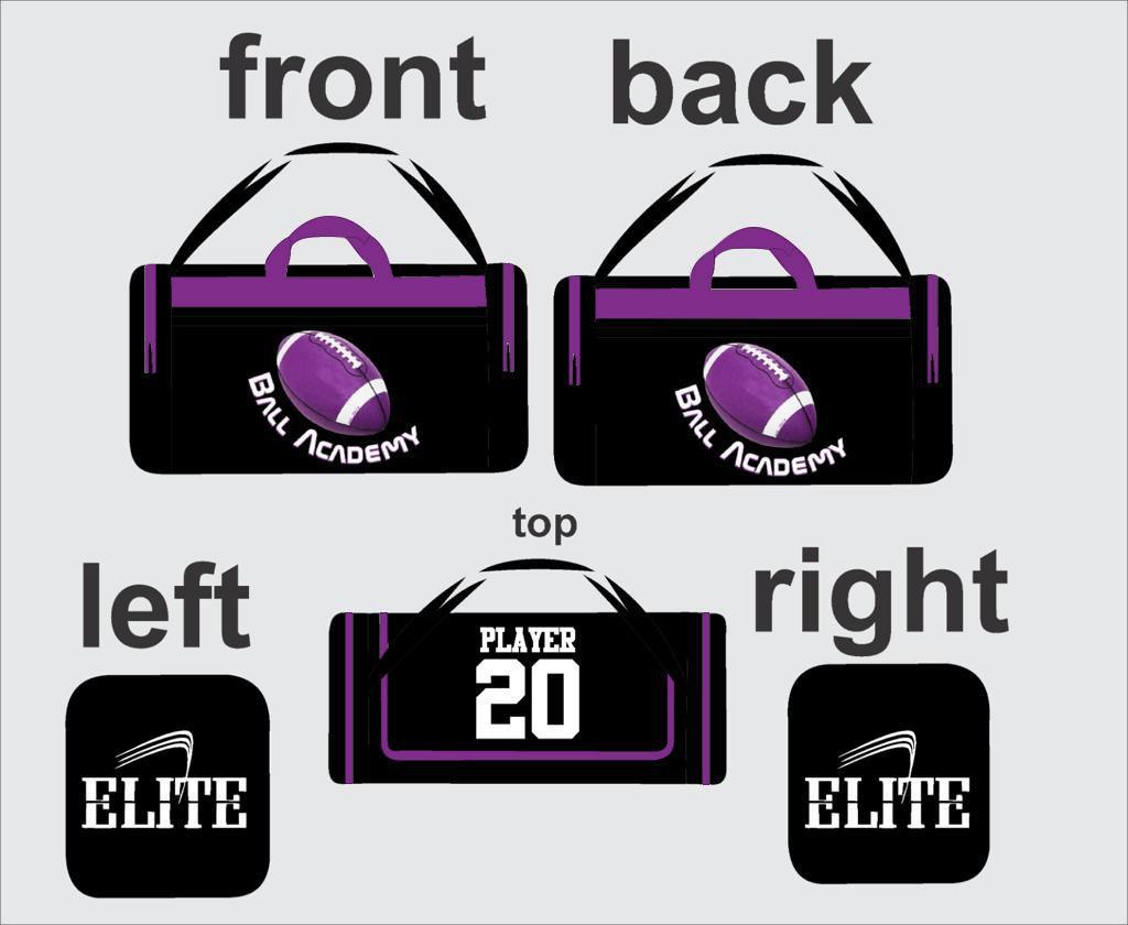 Ball Academy Customized bags - Black