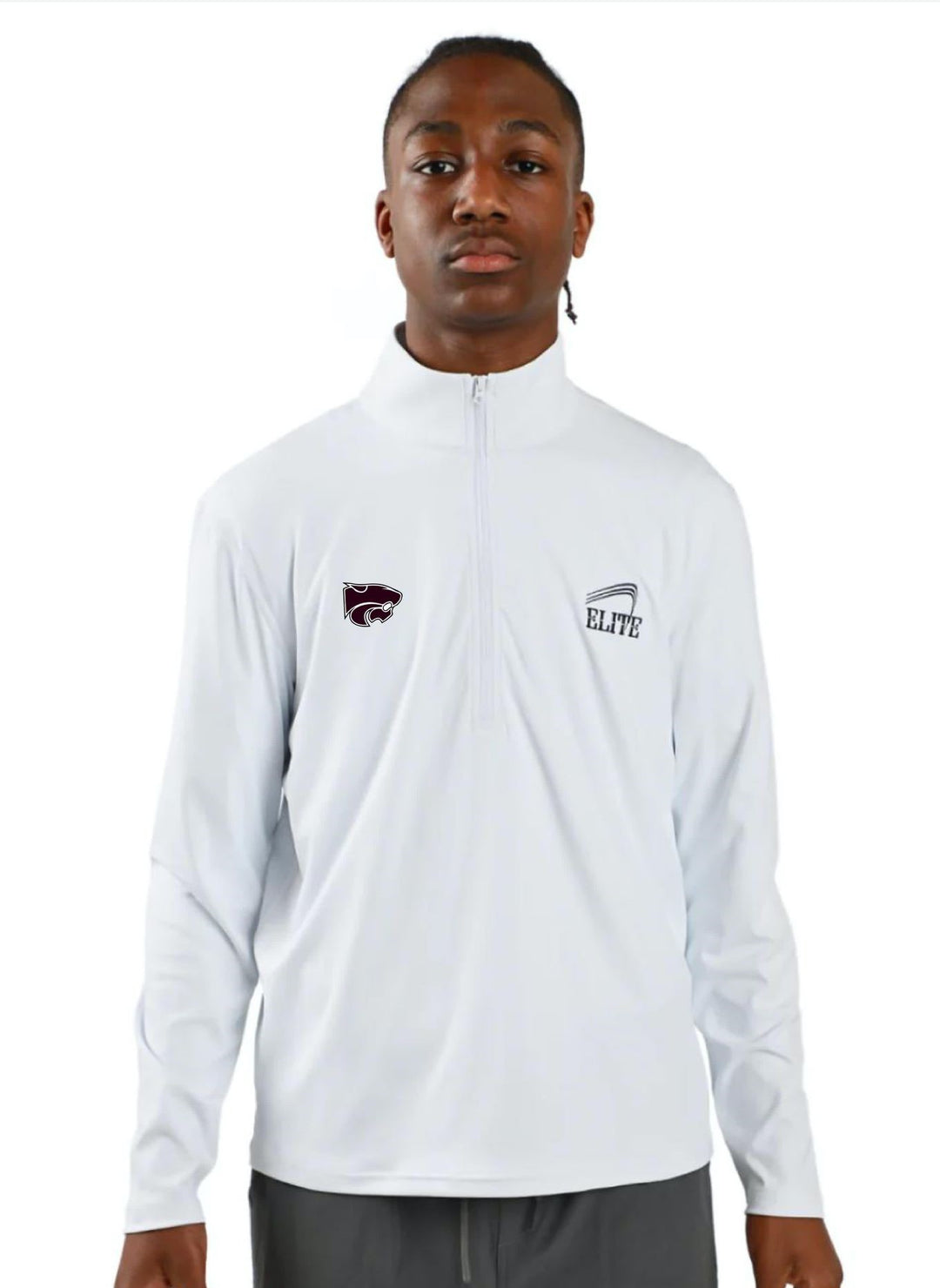 Central Parents team Elite Training 1/4 Zip - White