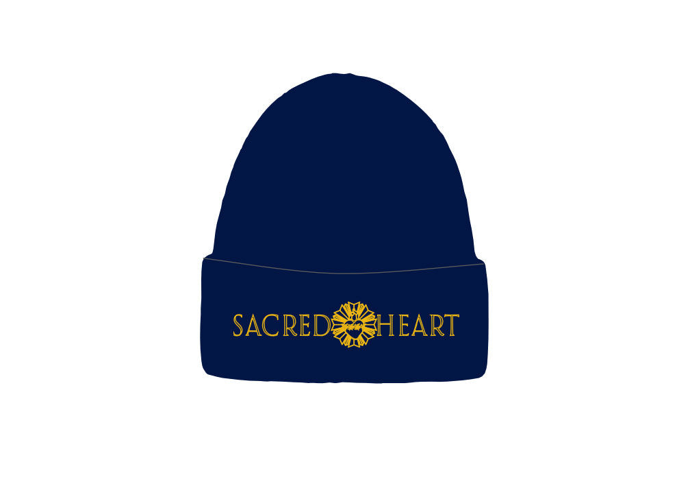 SH Fleece Beanie- Navy/Gold