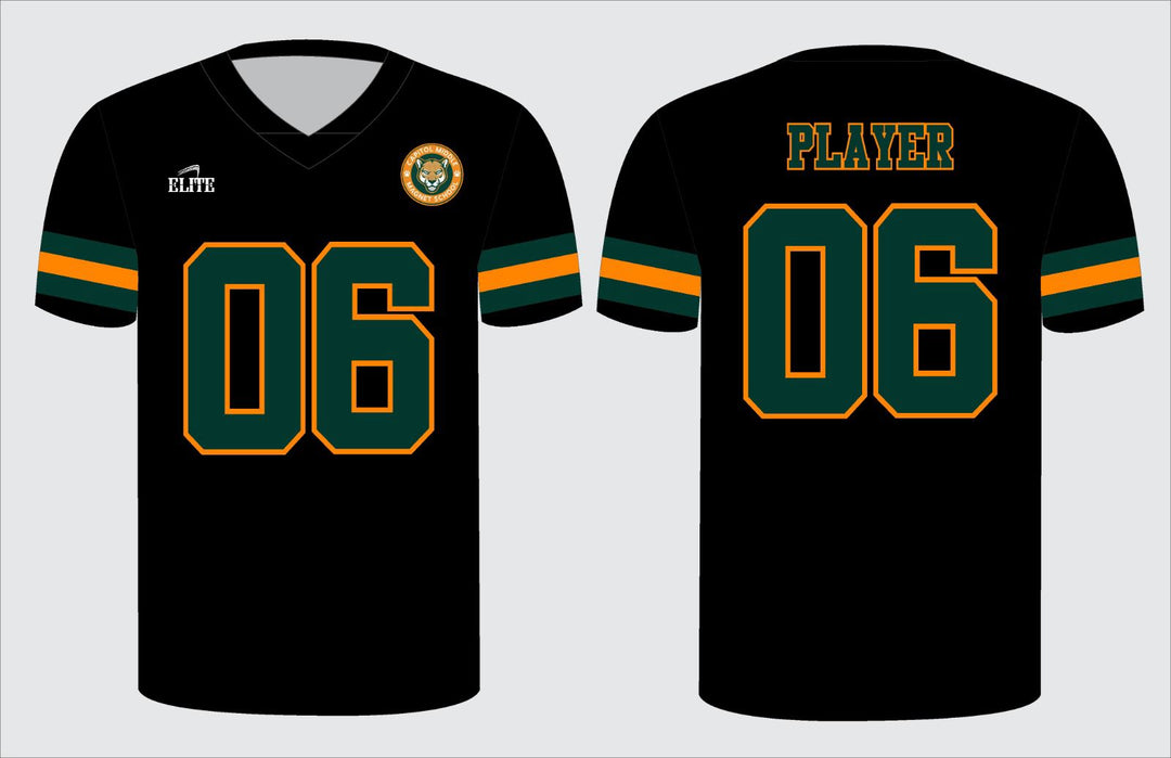 Cougars Football Jersey - Black & Green