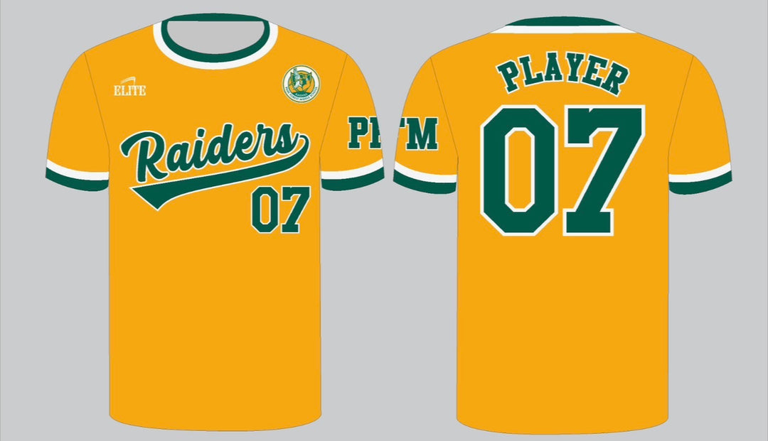 Park Forest Baseball Jersey - Yellow