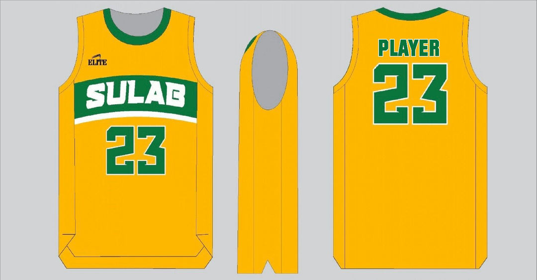 SULAB Basketball Jersey Gold