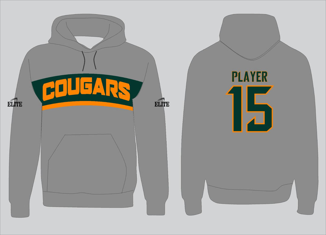 Cougars Hoodie - Grey & Green