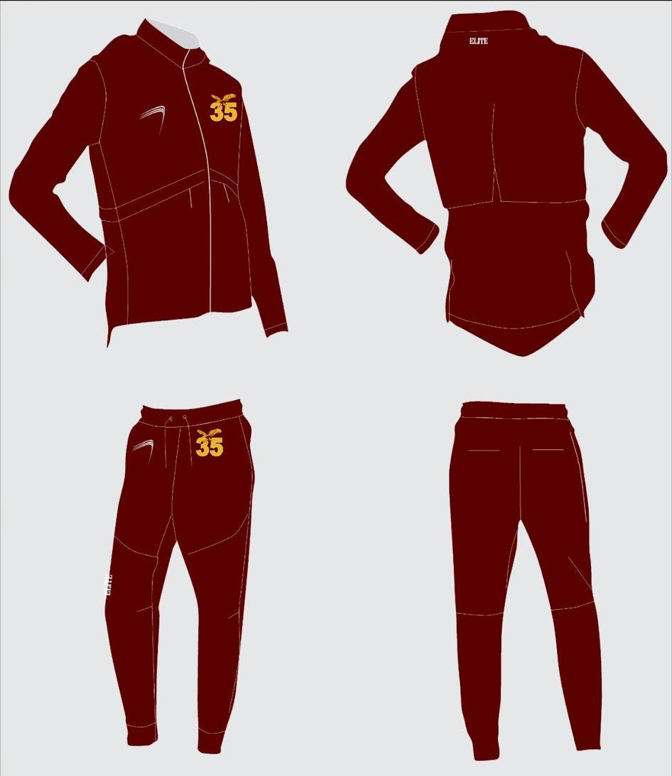 McDonough 35 Team Shop Track Suit - Maroon