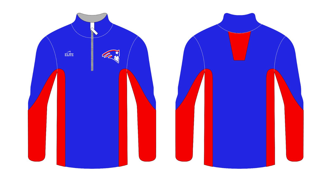 Prescott Academy Store - Long Sleeve Half Zip Micro Pullover Blue