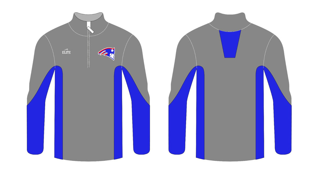 Prescott Academy Store - Long Sleeve Half Zip Micro Pullover Gray