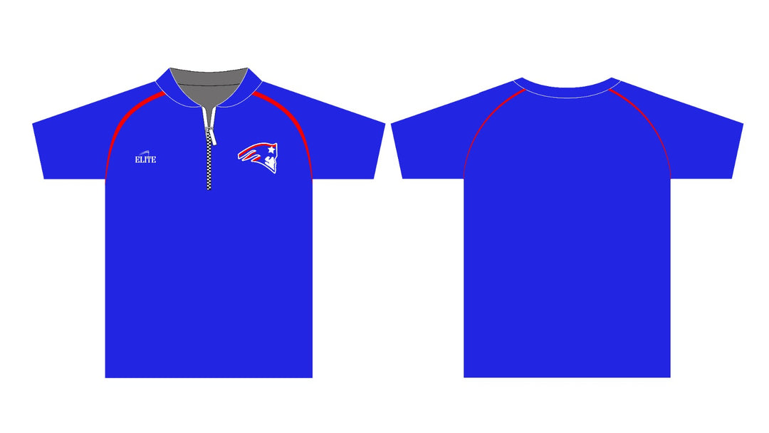 Prescott Academy Store - Polo - Half Zip Blue