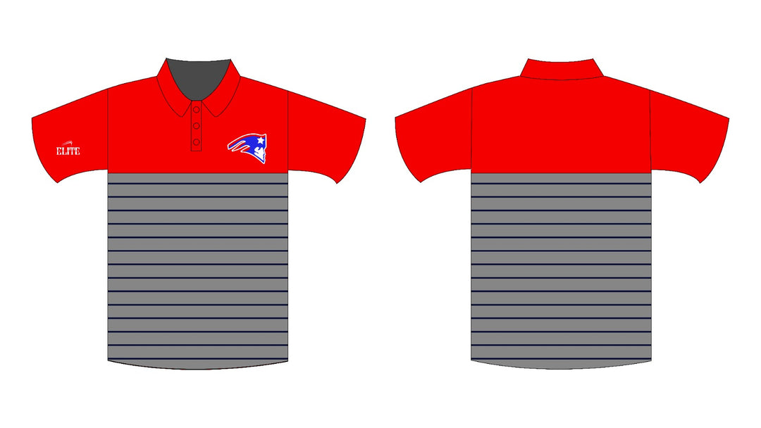 Prescott Academy Store - Polo with Patterns Red/Gray