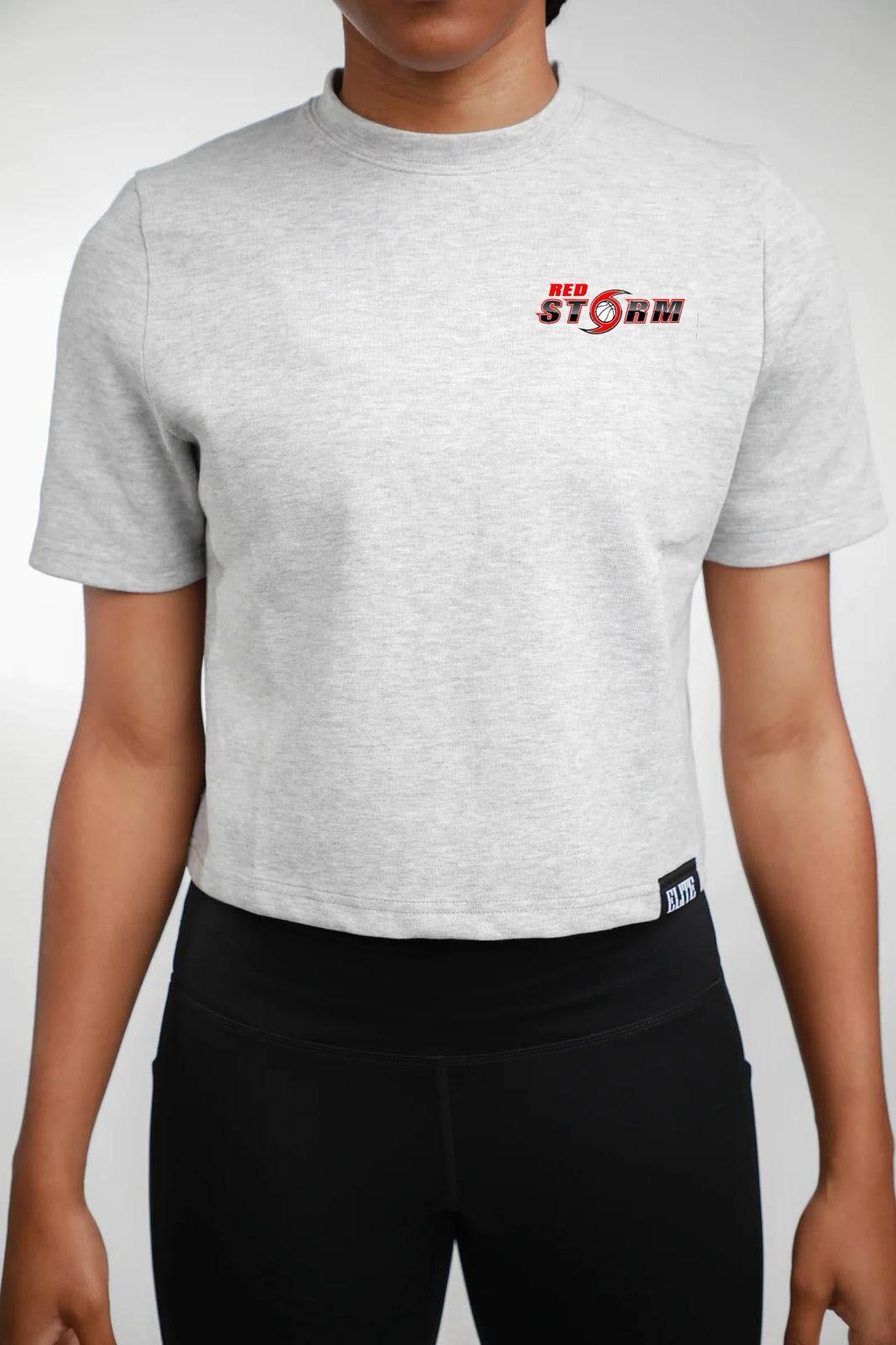REDSTORM Women Crop Shirt Grey