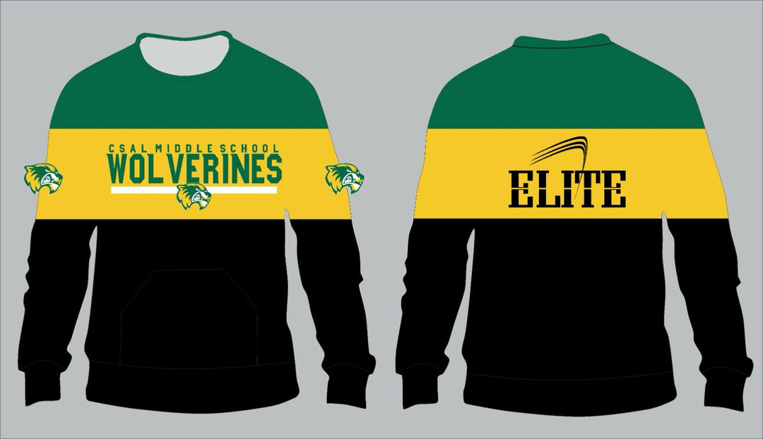 CSAL School Crewneck - Green Yellow Black