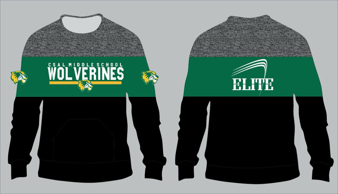 CSAL School Crewneck - Grey Green Black