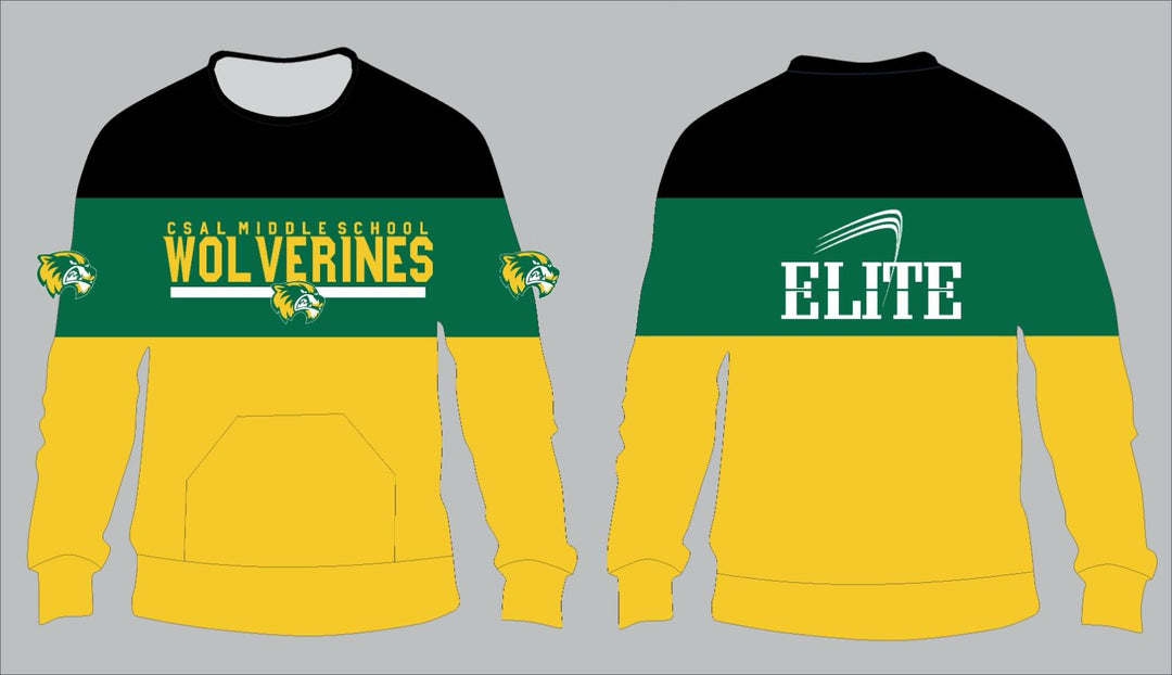 CSAL School Crewneck - Black Green Yellow
