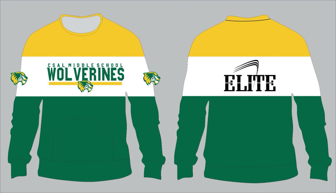 CSAL School Crewneck - Yellow White Green