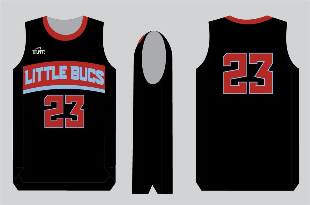 Little Bucks Basketball Jersey - Black