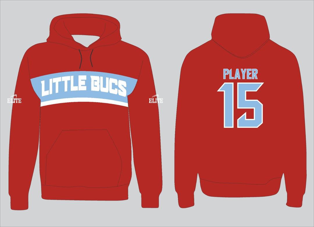 Little Bucks Hoodie - Red(White Logo)