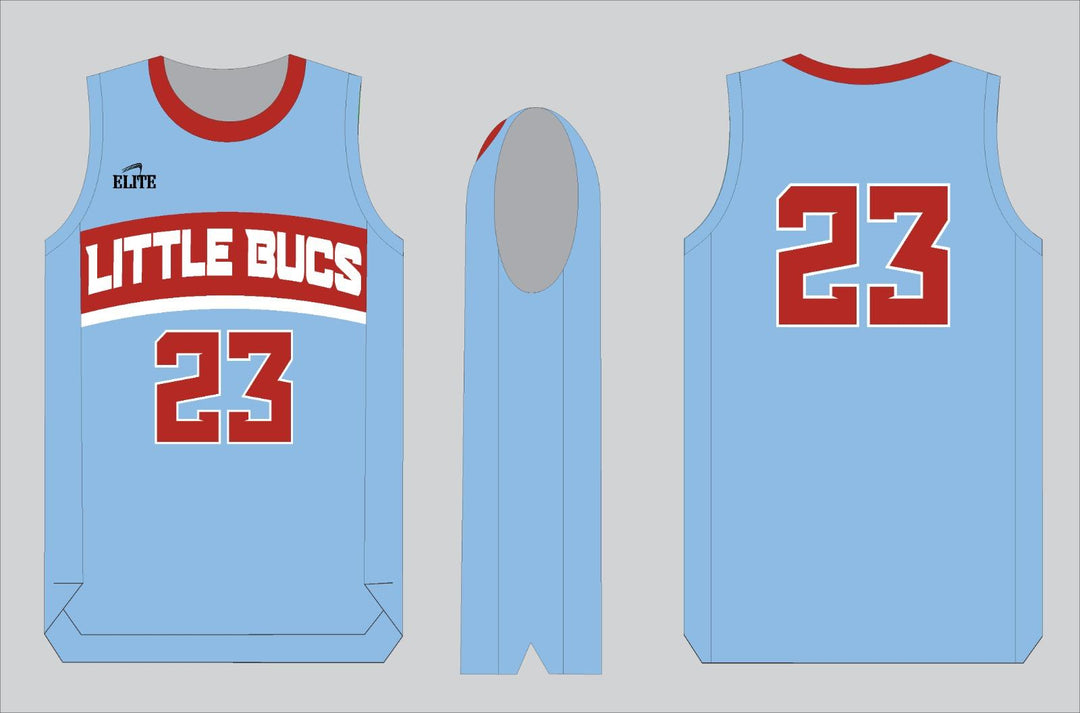 Little Bucks Basketball Jersey - Sky Blue