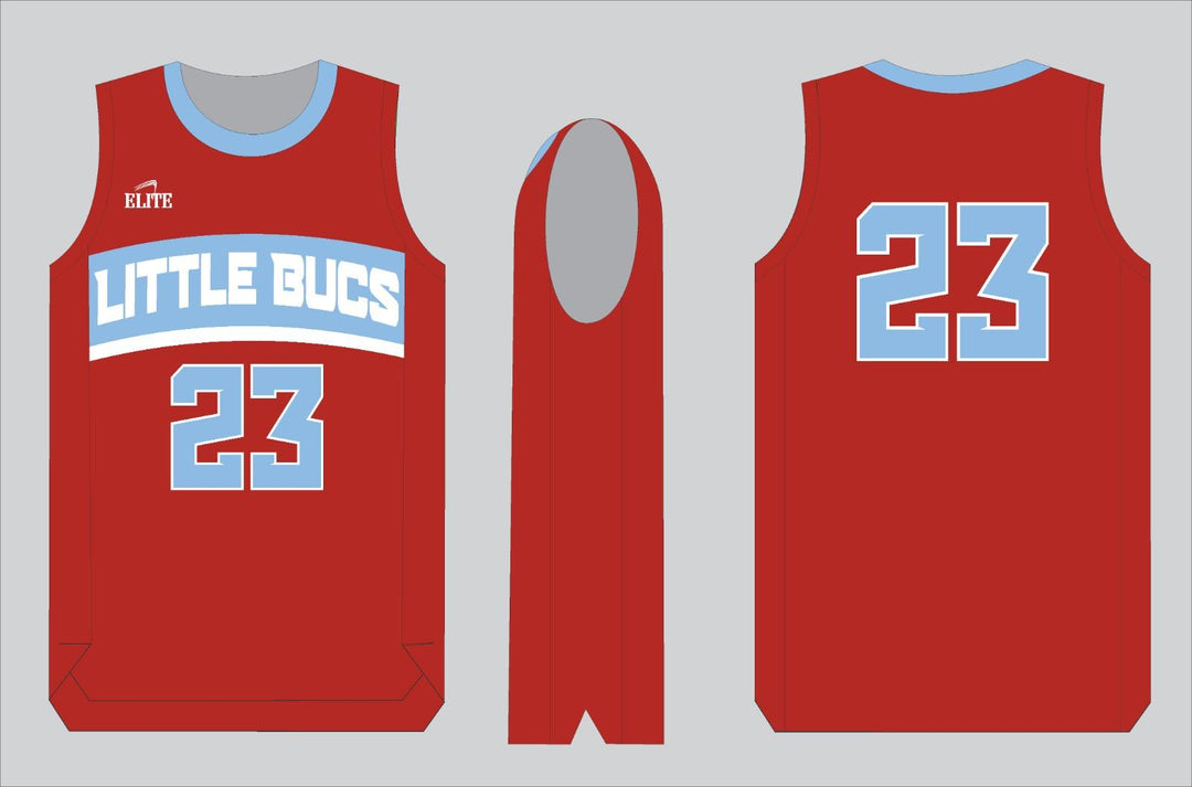 Little Bucks Basketball Jersey - Red