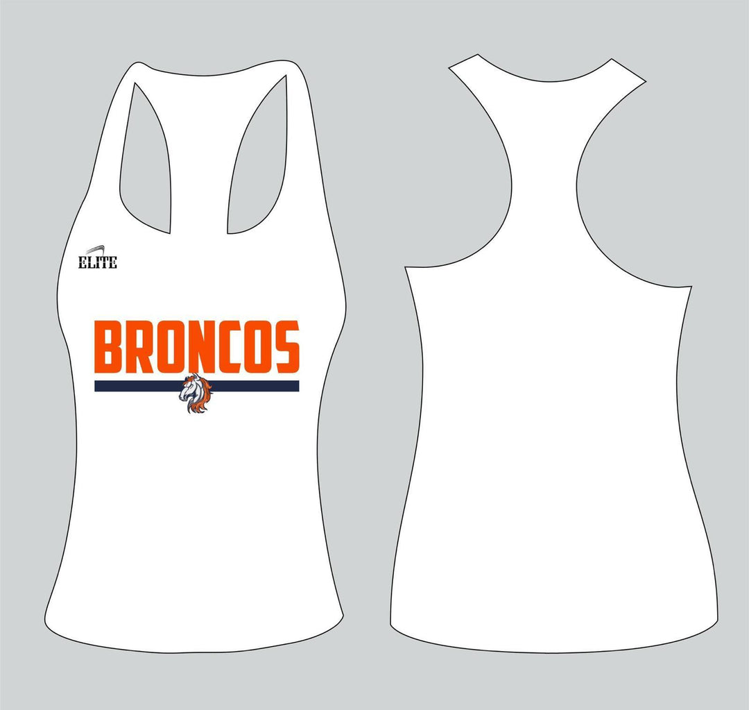 Broncos Women’s Racerback Top - White