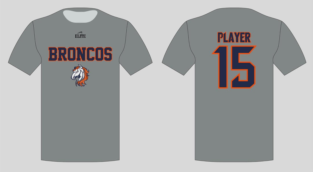 Broncos Short Sleeve Shirt - Gray