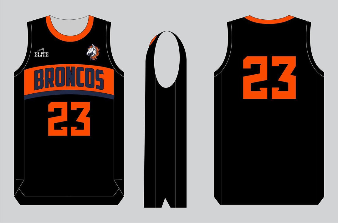 Broncos Basketball Jersey - Black