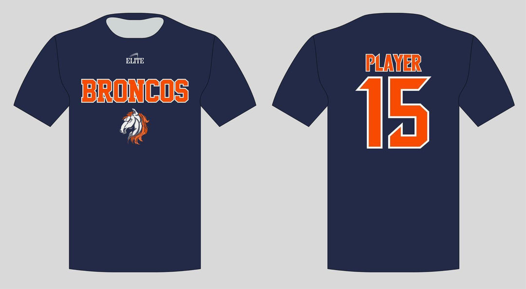 Broncos Short Sleeve Shirt - Navy Blue