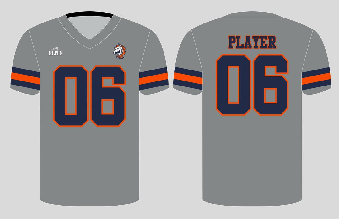 Broncos Football Jersey - Gray
