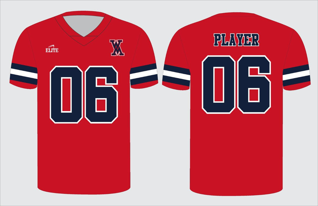 West Monroe Football Jersey - Red