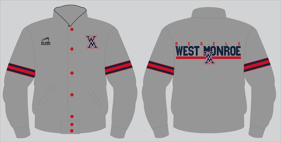 West Monroe Bomber Jacket - Gray Blue