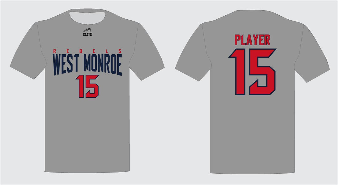 West Monroe Short Sleeve Shirt - Gray Red