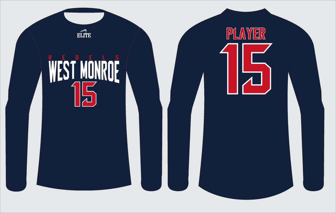 West Monroe Long Sleeve Shirt - Navy Blue