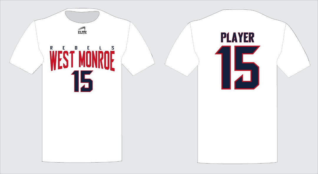 West Monroe Short Sleeve Shirt - White Blue