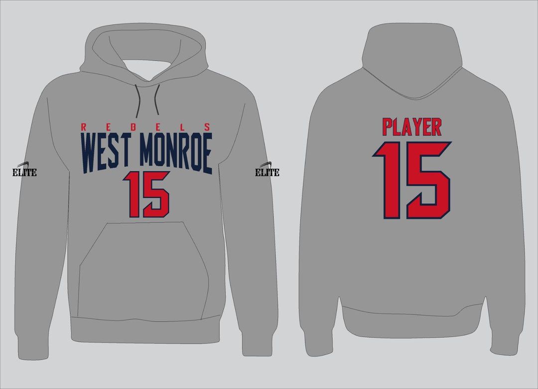 West Monroe Hoodie - Grey Red