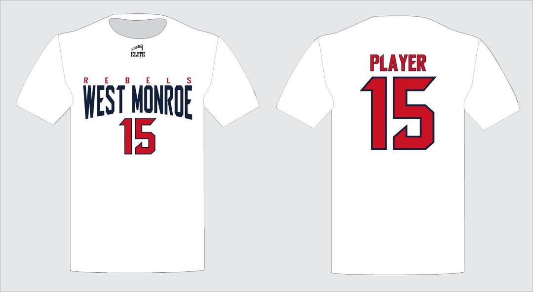 West Monroe Short Sleeve Shirt - White Red