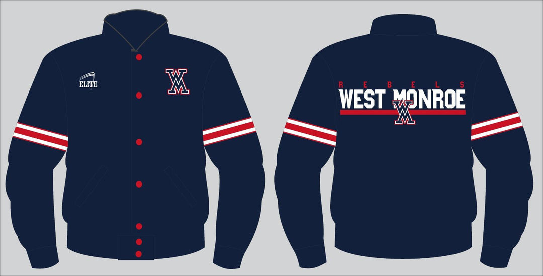 West Monroe Bomber Jacket - Navy Blue