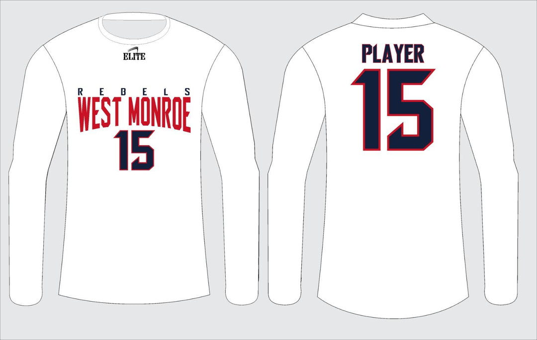 West Monroe Long Sleeve Shirt - White Blue