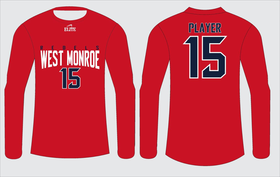 West Monroe Long Sleeve Shirt - Red
