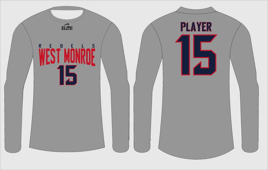 West Monroe Long Sleeve Shirt - Grey Blue